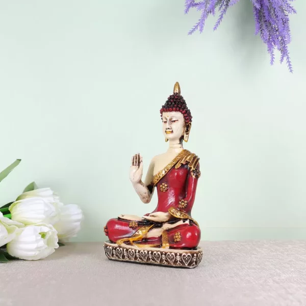 Resin Colourful Buddha Idol