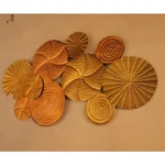 Copper Gold Circular Pattern Wall Decor