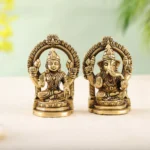 Brass Laxmi Ganesh Pair With Frame